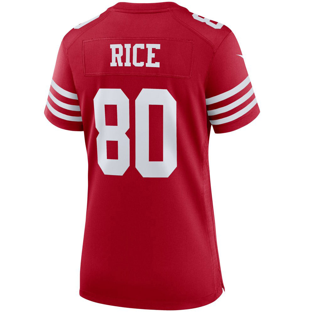 Women's San Francisco 49ers Jerry Rice Retired Player Game Jersey Scarlet